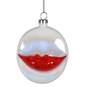 Red Lip Grinning Bauble