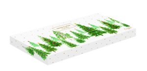 Porcelain serving platter 37x14 cm in color box FESTIVE TREES