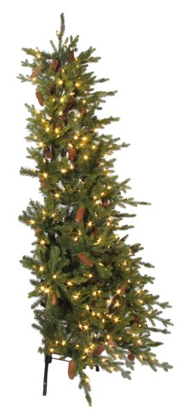Forest fir half tree with cones 350LED EU 1,8m