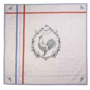 TABLECLOTH  BEIGE COTTON ROOSTER 
