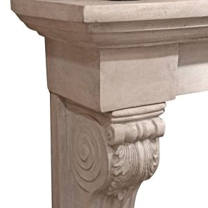 French Fire Surround - Roman Stone Effect