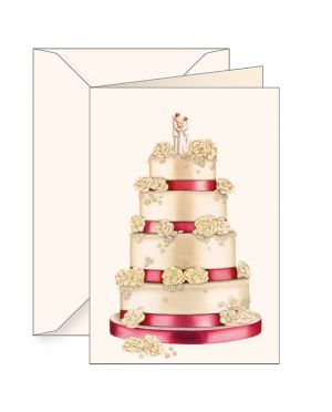 GREETING CARD - Wedding cake