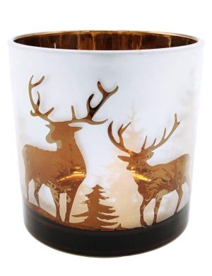 Gold Deer Candle Holder