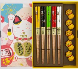 Chopstick Giftset/10 Lucky Cat