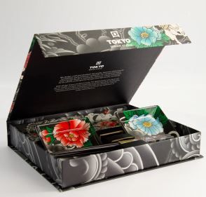 Kawaii Yakuza Carp Sushi Plate Giftset Set4 w/Chop