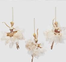 Ballerina ornament beige