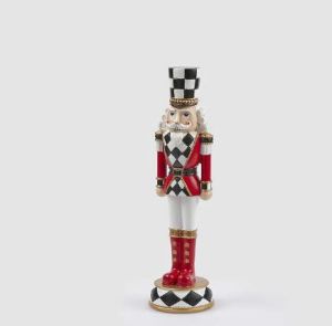 White Red Chess Soldier Decoration In Polyresin H33