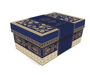 Set 4 porc.napkins holder in gift box BAROQUE