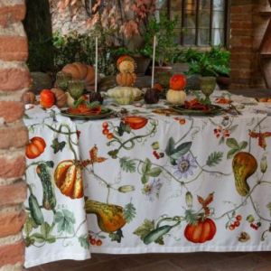 Tablecloth natural white  kurbis