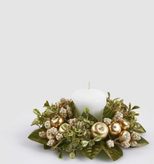 ВЕНЕЦ ЗА СВЕЩ  ЯБЪЛКА С ЛИСТА