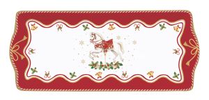 Porcelain serving platter 35x15 cm in color box