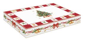 Porcelain oval plate 25x17 cm in color box CHRISTMAS TALE