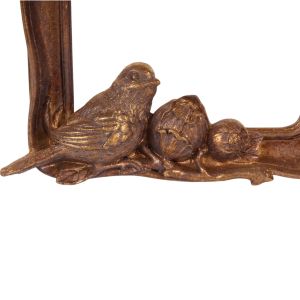 РАМКА ЗА СНИМКА ПТИЦА - АНТИЧЕН  ЗЛАТЕН ФИНИШ