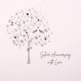 КАРТИЧКА - SILVER ANNIVERSARY WITH LOVE