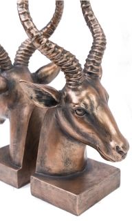 COPPER ANTELOPE BOOKENDS