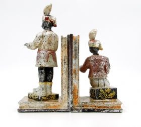 SET OF 2 BOOKENDS COLONIAL STYLE