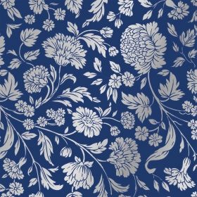 САЛФЕТКИ ЗА МАСА РЕЛЕФНИ ДАНТЕЛЕНИ - GEORGE V EMBOSSED BLUE/SILVER