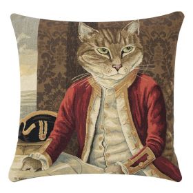 Gobelin cushion cat marquess 45x45cm