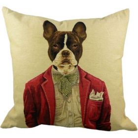 Gobelin cushion blazer french bulldog 45x45cm