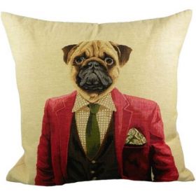 Gobelin cushion blazer pug 45x45cm