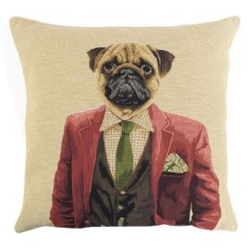 Gobelin cushion blazer pug 45x45cm