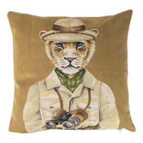 Gobelin cushion safari lion  45x45cm