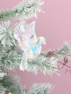 Acrylic Bird  - Iridescent Dove