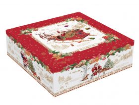 Porcelain cookie jar  in  CHRISTMAS MEMORIES color box