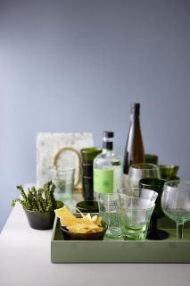 Water Glass Salon Celery