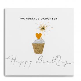 ПОЗДРАВИТЕЛНА КАРТИЧКА -  HAPPY BIRTHDAY  WONDERFUL DAUGHTER