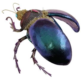 Beetle ornament purple, green