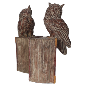 BOOKEND OWL IN RESIN