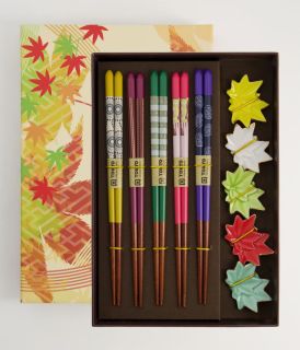  Chopstick Giftset/10 Maple Leaf 