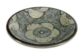 Soy Sauce Dish Round  Sakura Blue 